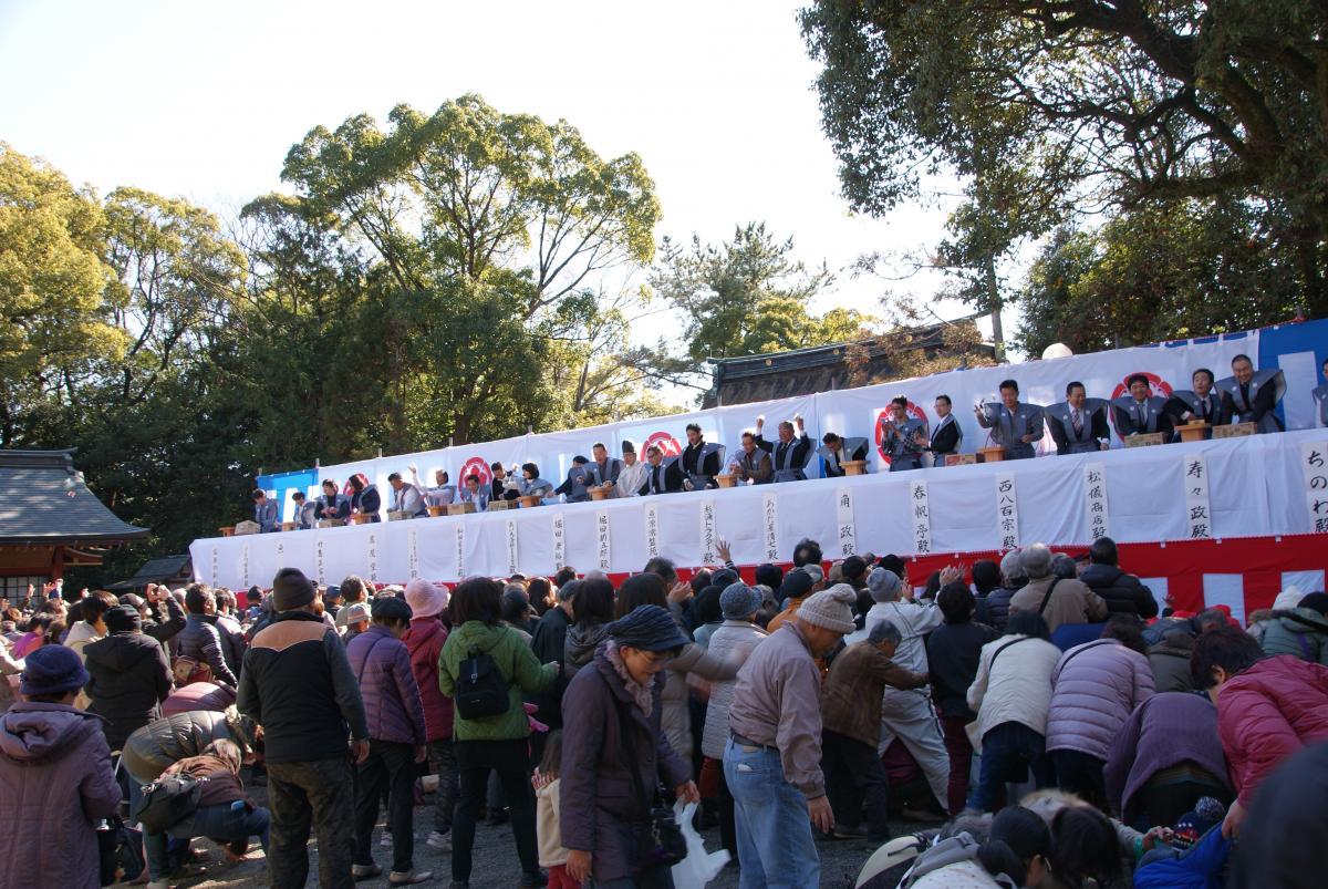 津島神社　節分豆撒式