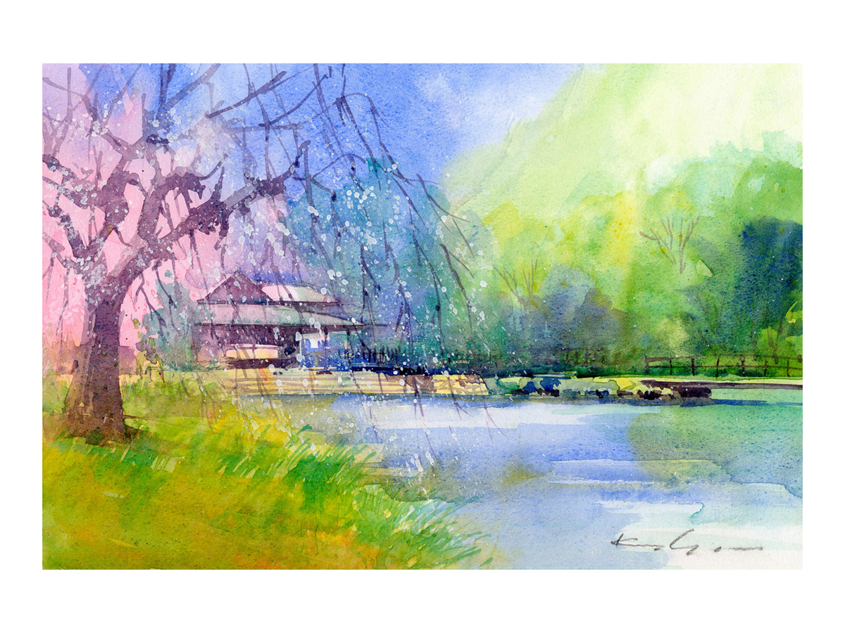 白鳥庭園　観桜会　花見茶会