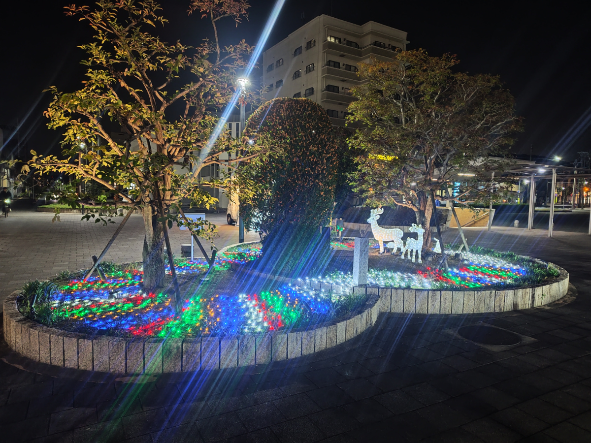 蒲郡站前灯光秀