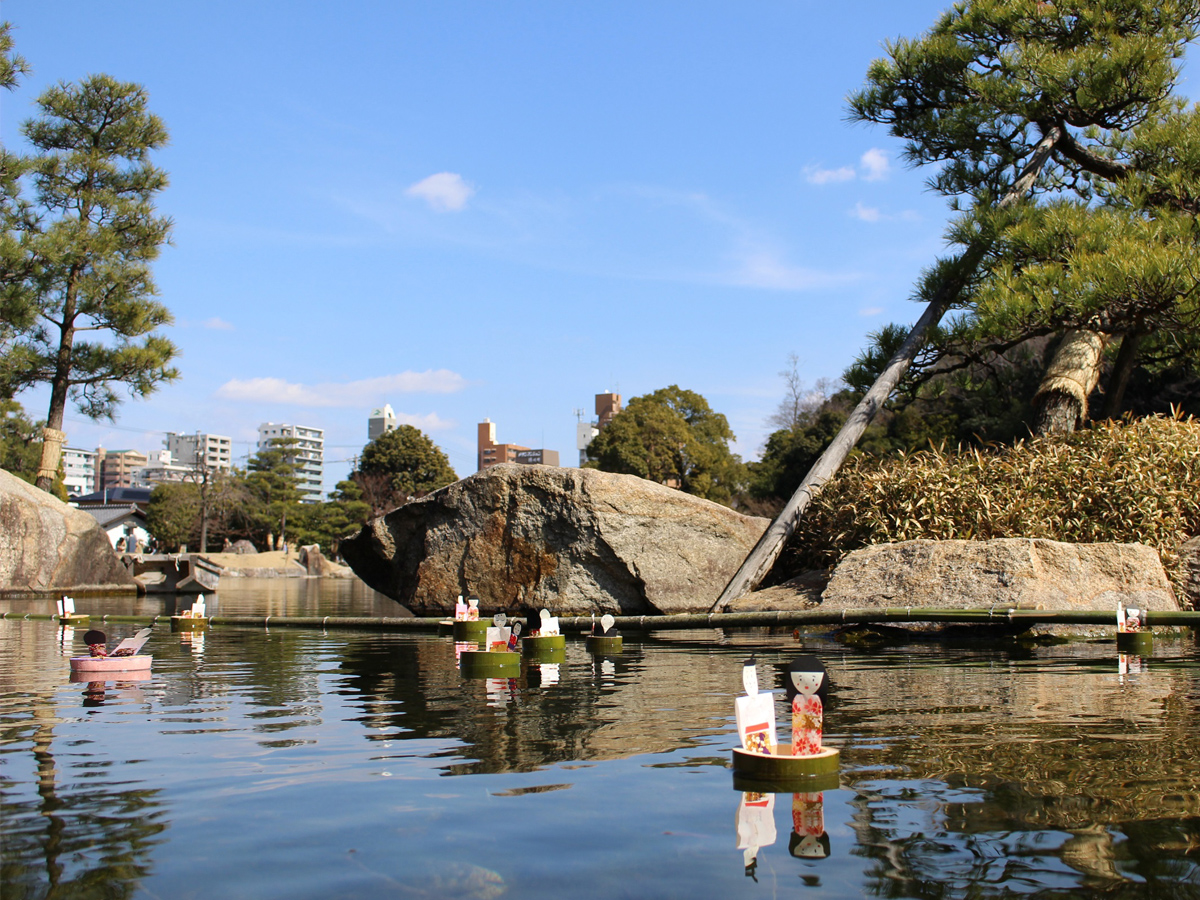 徳川園の早春の催事