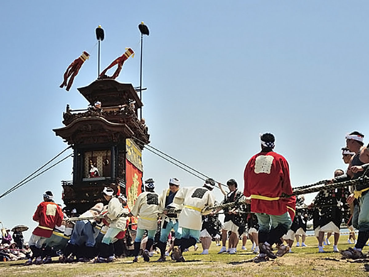半田まつり 亀崎潮干祭の山車low tide festival of Kamezaki