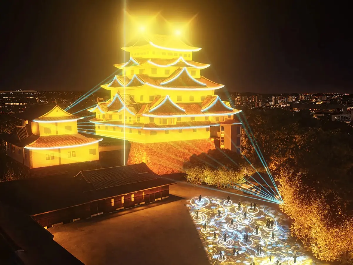 名古屋城夜間ライトアップ 「Be GOLD」