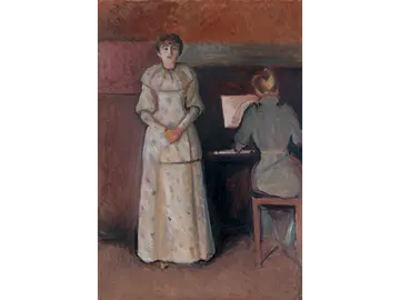 エドヴァルド・ムンク《ラグンヒルとダグニー・ユール（二人の姉妹）》1892-93年 メナード美術館初公開コレクション