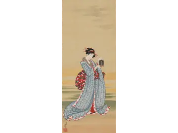 葛飾北斎《春秋美人図》江戸時代後期
