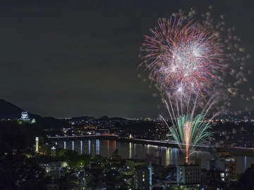 日本ライン夏まつりロングラン花火