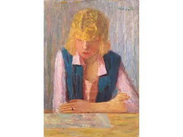 ピエール・ボナール《青いジレを着たブロンドの女》1922 メナード美術館蔵