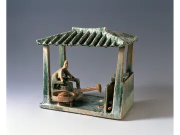 緑釉作坊 中国 後漢時代(1～2世紀) (茂木計一郎氏寄贈)