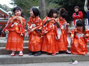 大縣神社「稚児社参」
