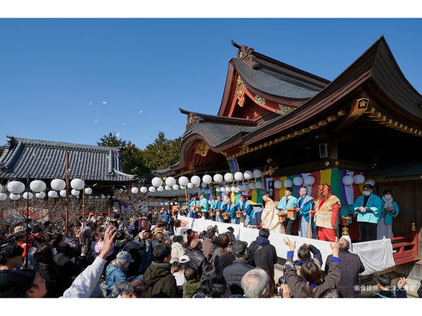 岩津天満宮　節分祭　豆まき