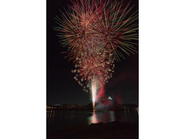 日本ライン夏まつりロングラン花火