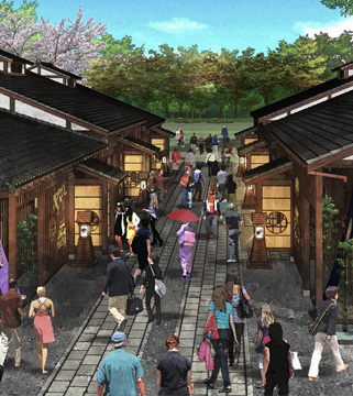 向着创造名古屋首屈一指热闹景象的“金鯱横丁”，GO！