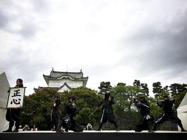 Tokugawa Ieyasu's Hattori Hanzo and The Ninjas team - New 2018 Member Introduction at Nagoya Castle - Lady Ninja "Kocho" first public appearance!