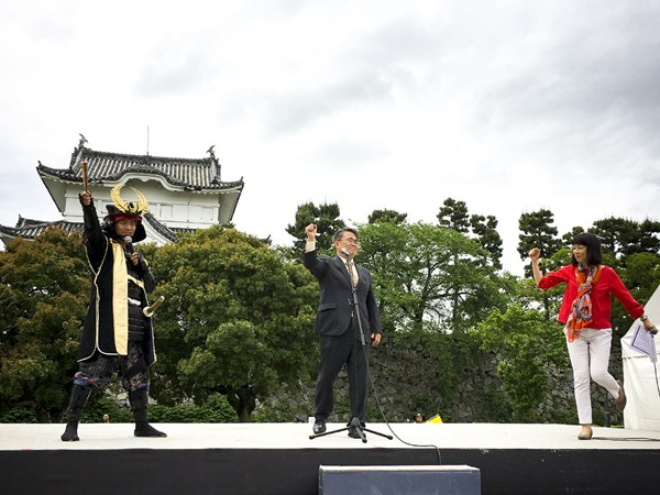 Tokugawa Ieyasu's Hattori Hanzo and The Ninjas team - New 2018 Member Introduction at Nagoya Castle - Lady Ninja "Kocho" first public appearance!