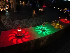 夜桜と竹灯籠宵まつり