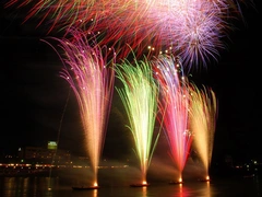日本ライン夏まつりロングラン花火