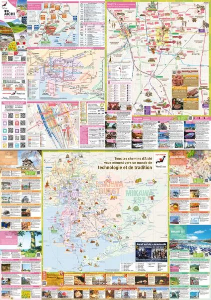 Aichi Tourist Map 2023 Français