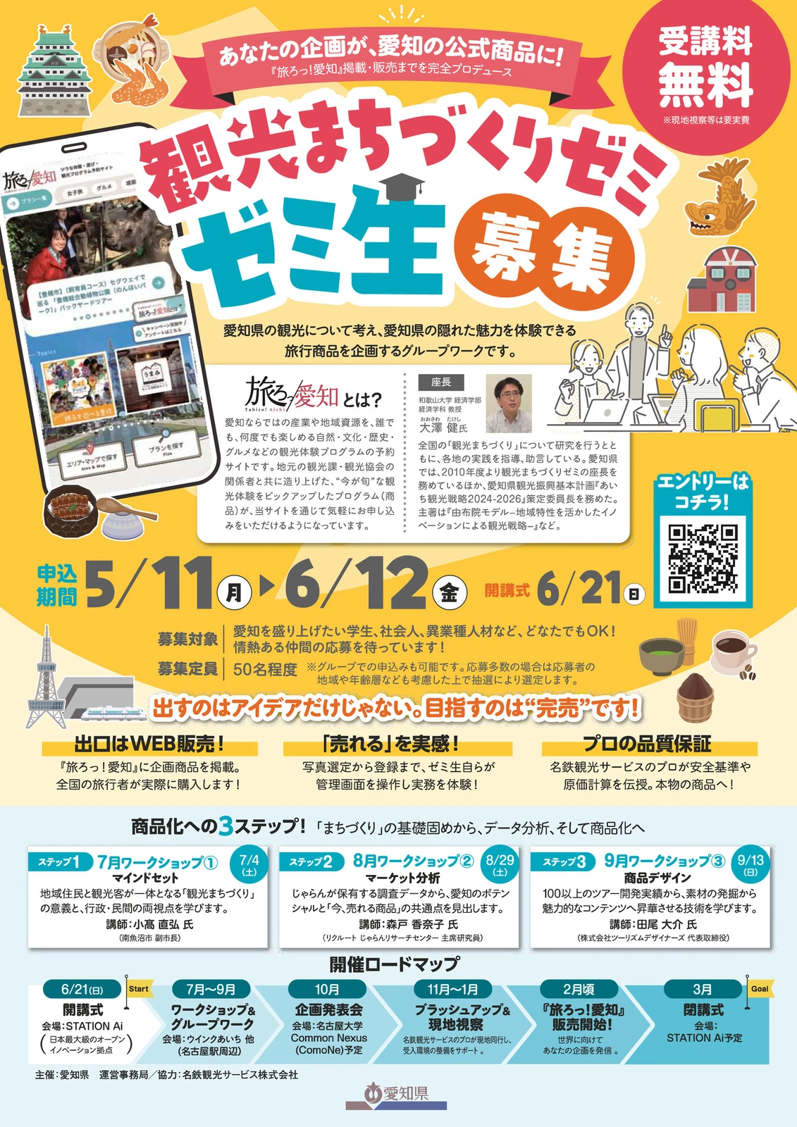 「観光まちづくりゼミ」の参加者募集について