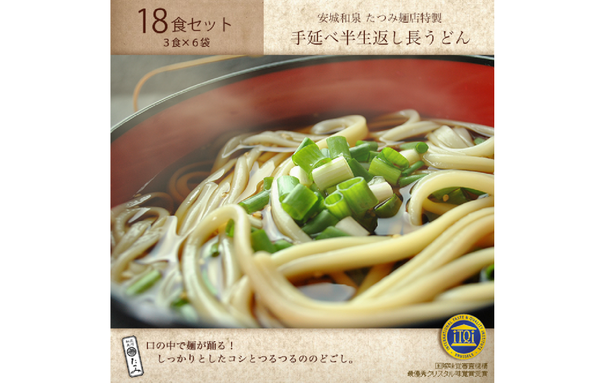 有限会社たつみ麺店　手延べ半生長うどん