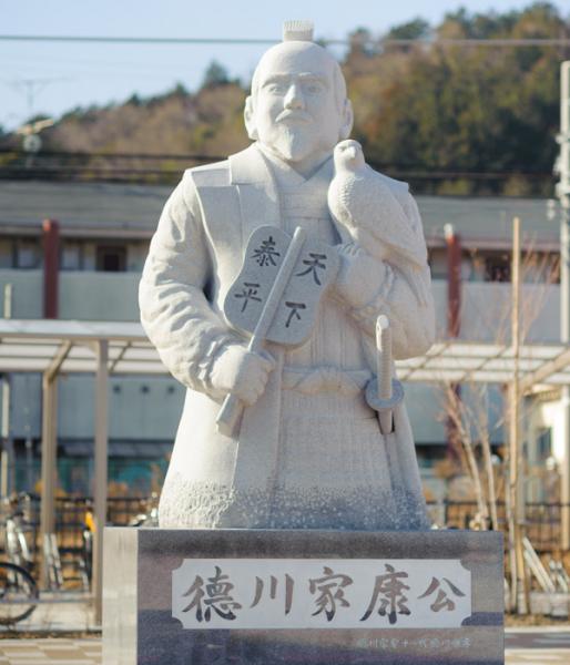 道の駅藤川宿にある徳川家康公銅像