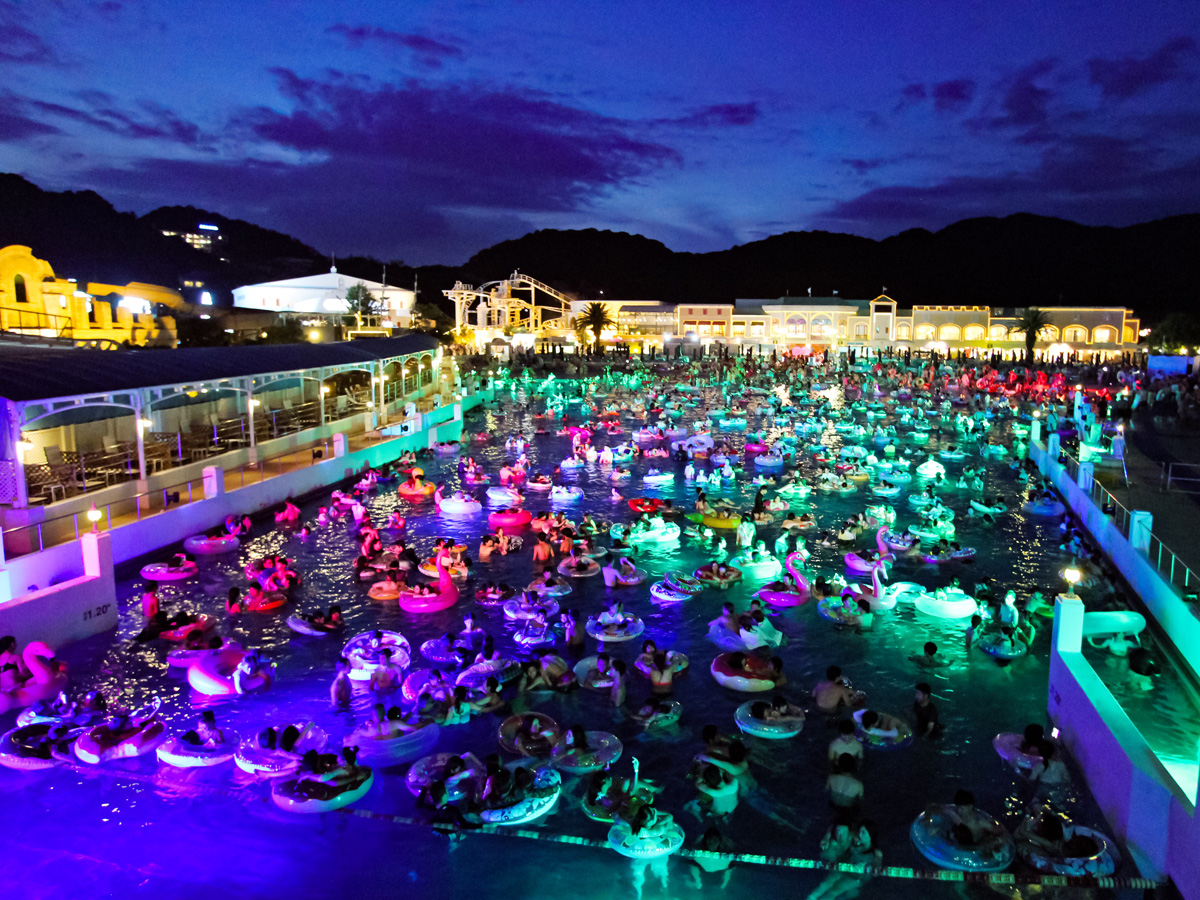 Night Pool at Laguna Ten Bosch's Lagunasia